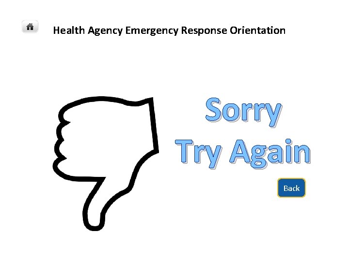 Health Agency Emergency Response Orientation Sorry Try Again Back Health Agency Emergency Response Orientation Sorry Try Again Back