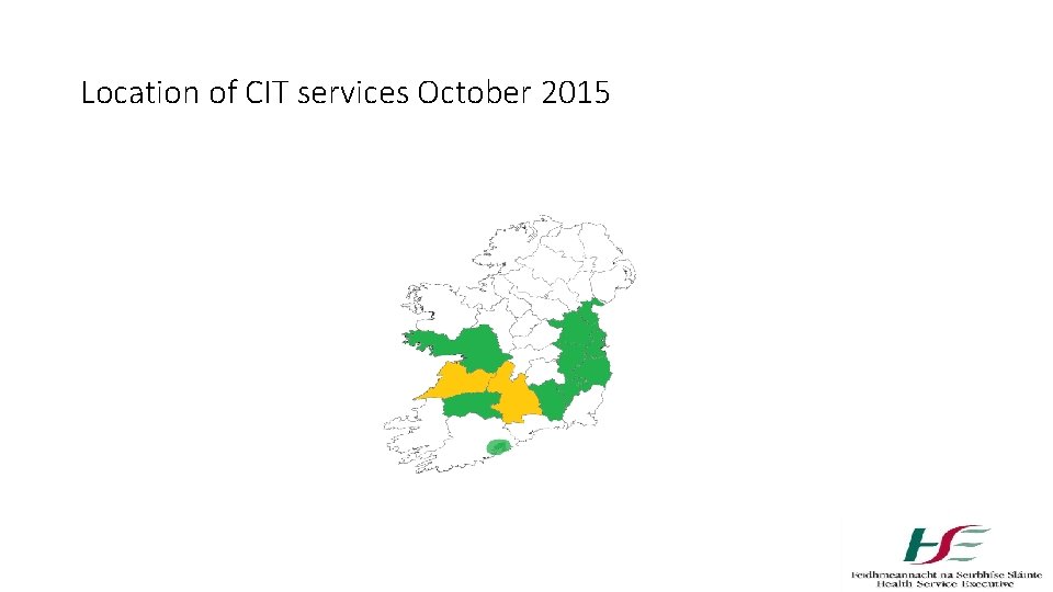 Location of CIT services October 2015 