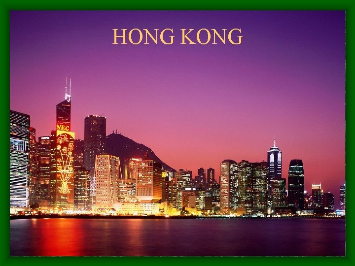 HONG KONG 