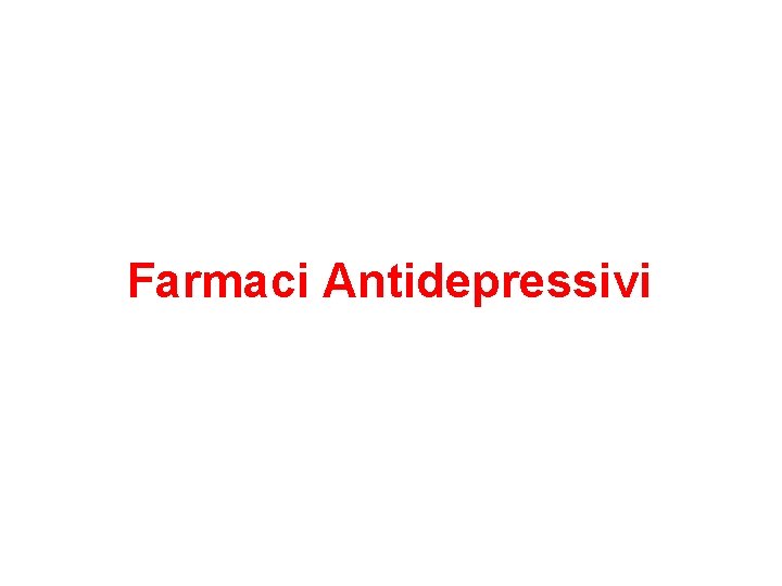 Farmaci Antidepressivi 