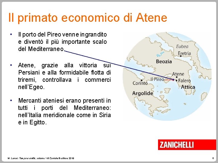 Il primato economico di Atene • Il porto del Pireo venne ingrandito e diventò