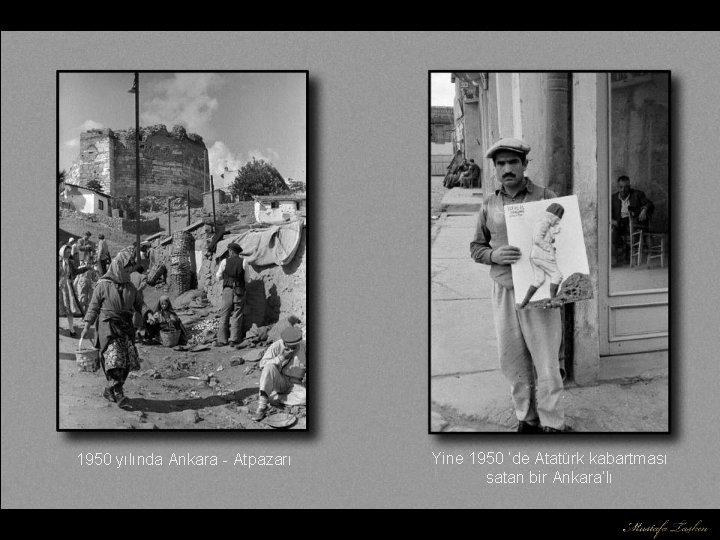 1950 yılında Ankara - Atpazarı Yine 1950 ‘de Atatürk kabartması satan bir Ankara’lı 