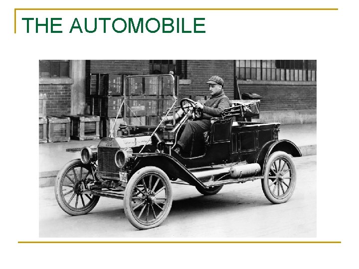 THE AUTOMOBILE 