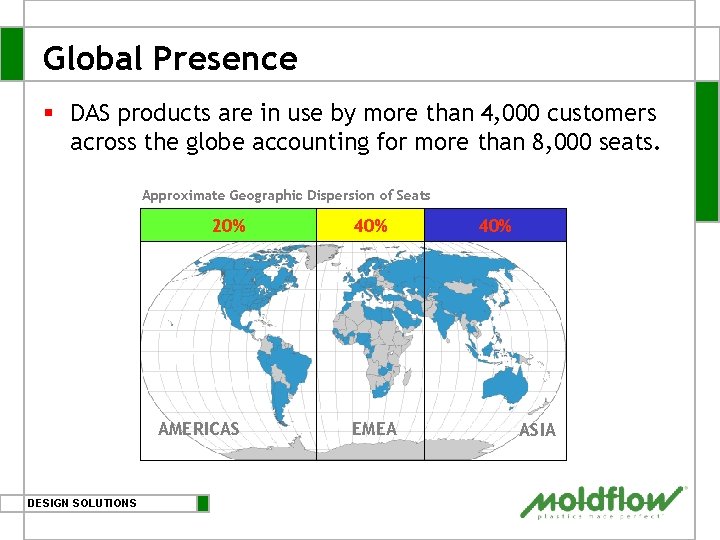 Global Presence § DAS products are in use by more than 4, 000 customers Global Presence § DAS products are in use by more than 4, 000 customers