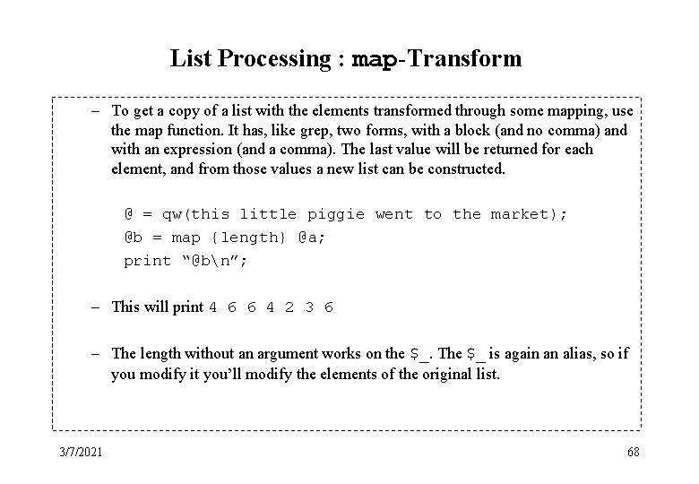 List Processing : map-Transform – To get a copy of a list with the