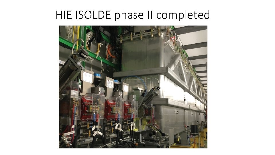HIE ISOLDE phase II completed 