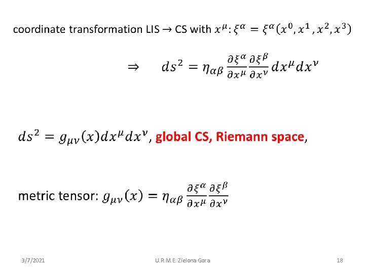 3/7/2021 U. R. M. E. Zielona Gora 18 