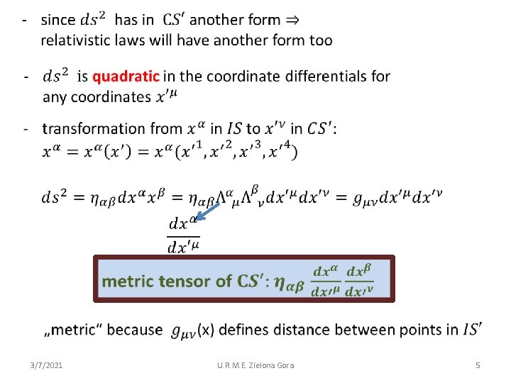 3/7/2021 U. R. M. E. Zielona Gora 5 