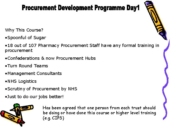 Why This Course? • Spoonful of Sugar • 18 out of 107 Pharmacy Procurement