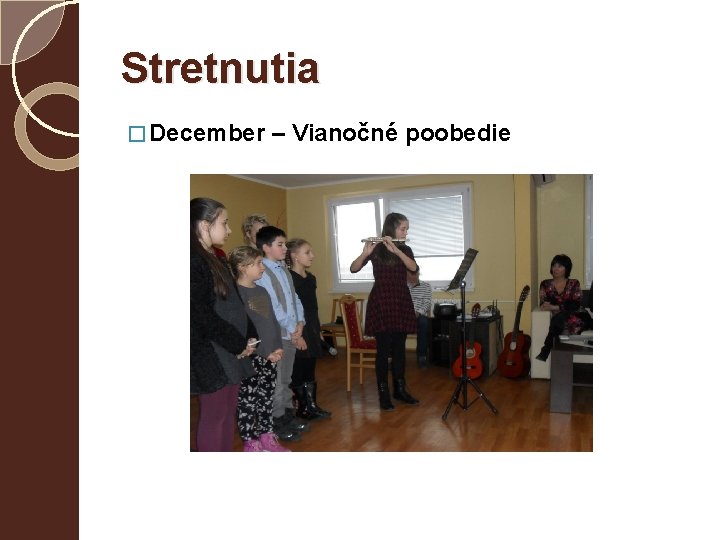 Stretnutia � December – Vianočné poobedie 