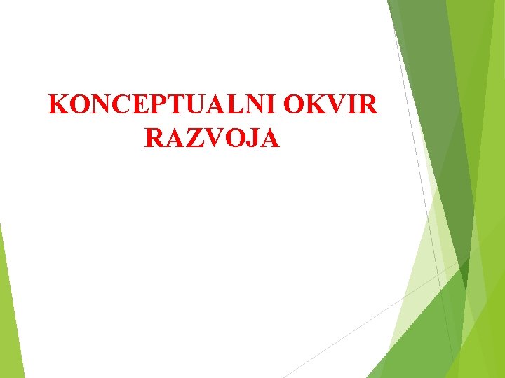 KONCEPTUALNI OKVIR RAZVOJA 