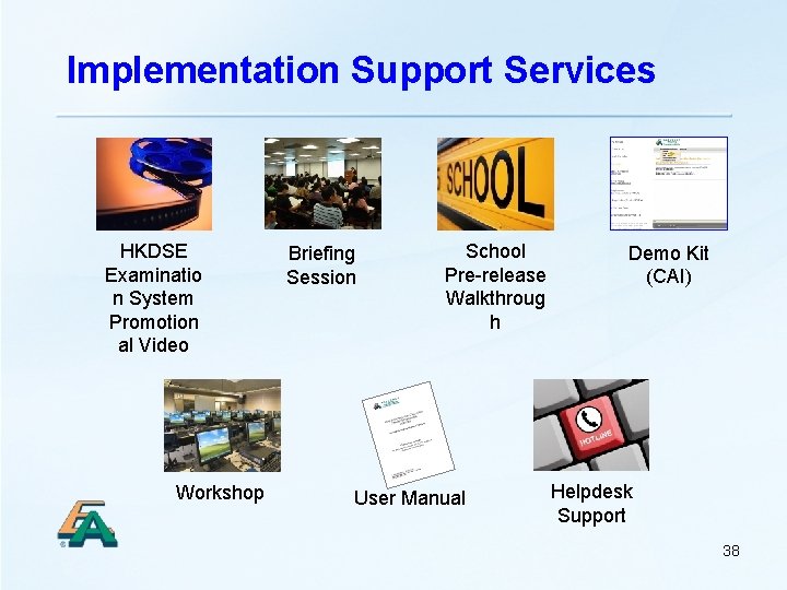 Implementation Support Services HKDSE Examinatio n System Promotion al Video Workshop Briefing Session School