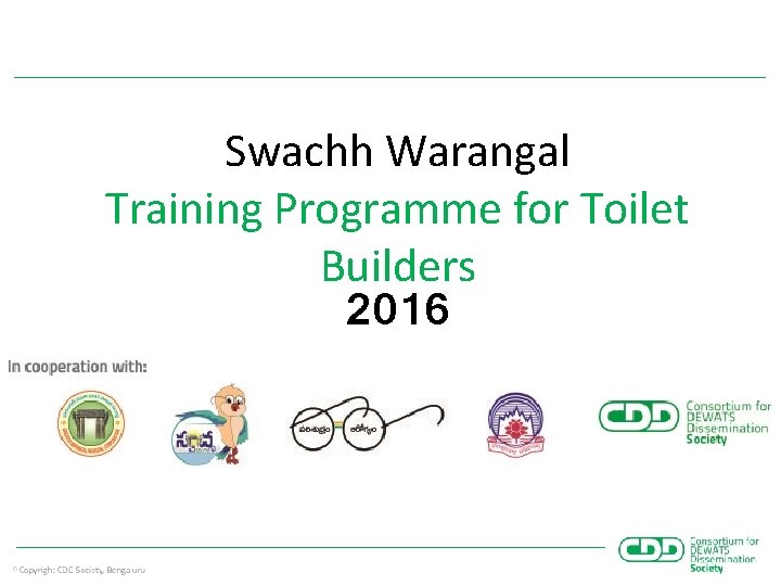 Swachh Warangal Training Programme for Toilet Builders 2016 