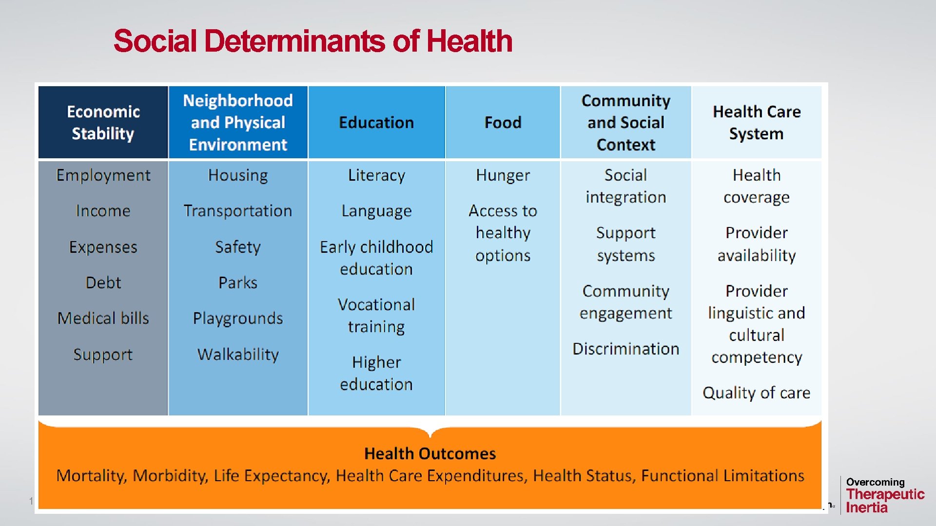 Social Determinants of Health 13 