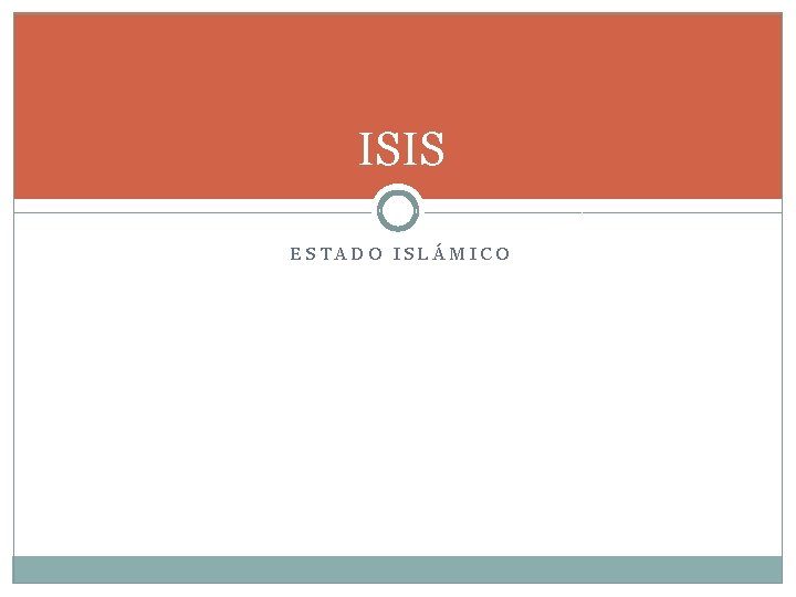 ISIS ESTADO ISLÁMICO 