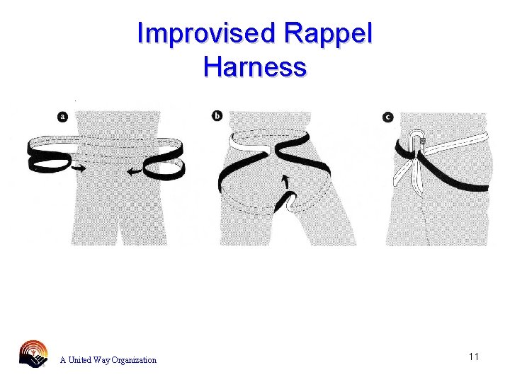 Improvised Rappel Harness A United Way Organization 11 