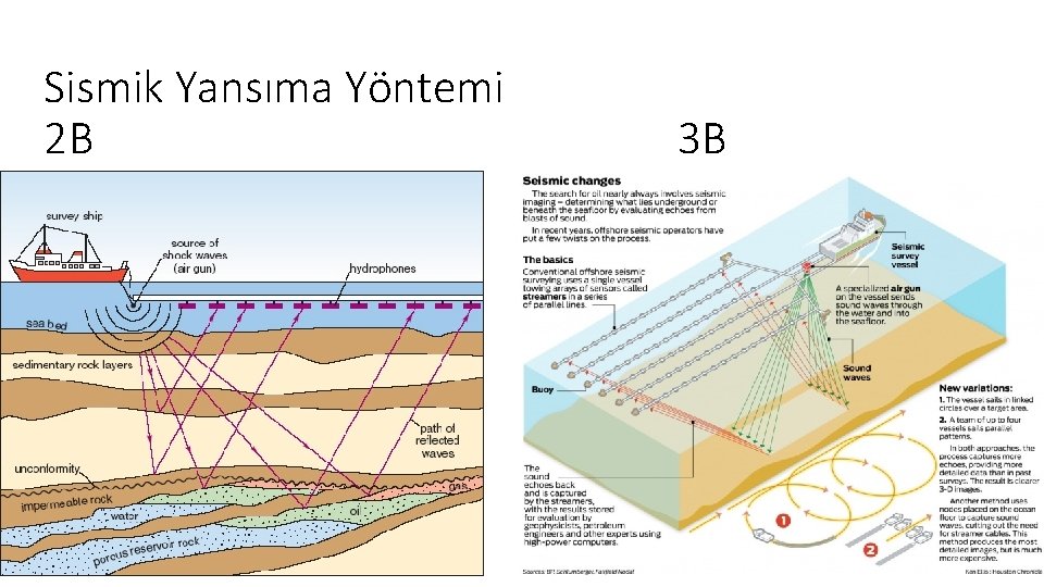 Sismik Yansıma Yöntemi 2 B 3 B 