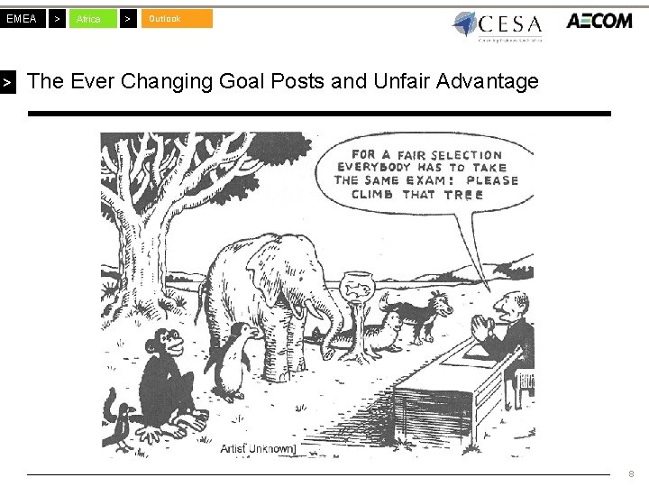 EMEA > > Africa > Outlook The Ever Changing Goal Posts and Unfair Advantage EMEA > > Africa > Outlook The Ever Changing Goal Posts and Unfair Advantage