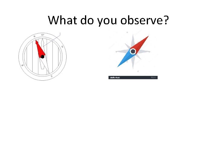 What do you observe? 