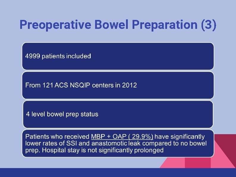 Preoperative Bowel Preparation (3) 