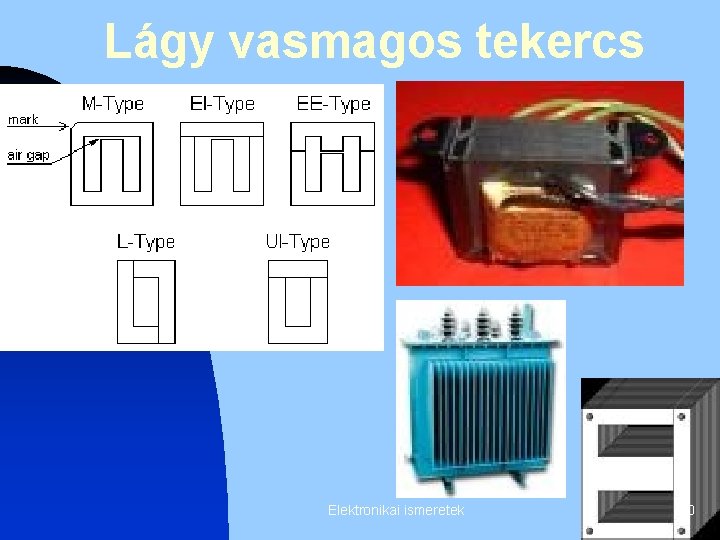 Lágy vasmagos tekercs Elektronikai ismeretek 10 