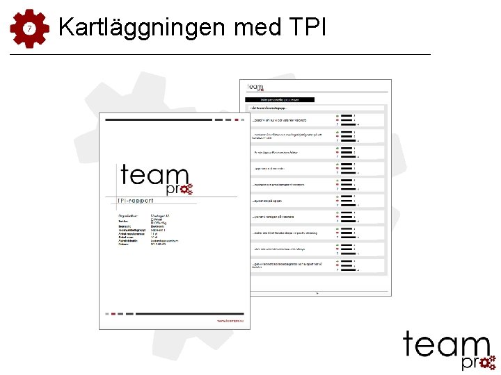 Kartläggningen med TPI Kartläggningen med TPI