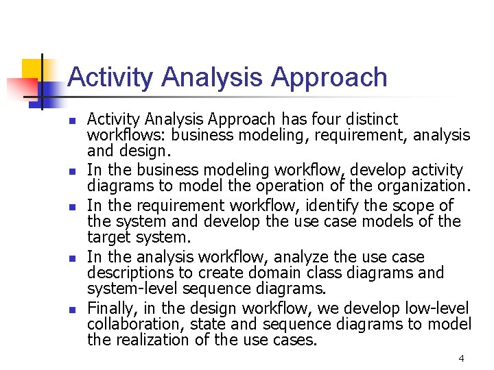 Activity Pattern Analysis Chapter 7 A Case Study Applying the Activity