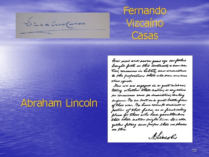 Fernando Vizcaíno Casas Abraham Lincoln 13 