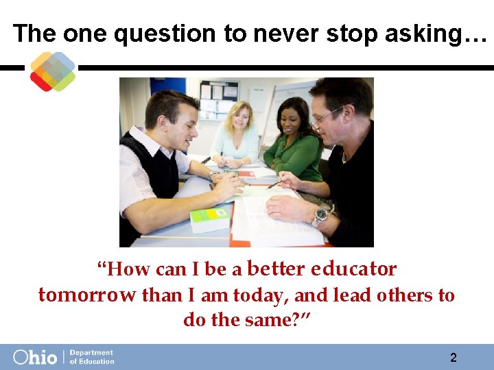 The one question to never stop asking… “How can I be a better educator