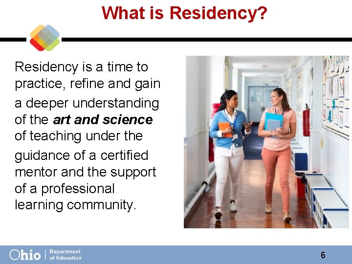 What is Residency? Residency is a time to practice, refine and gain a deeper