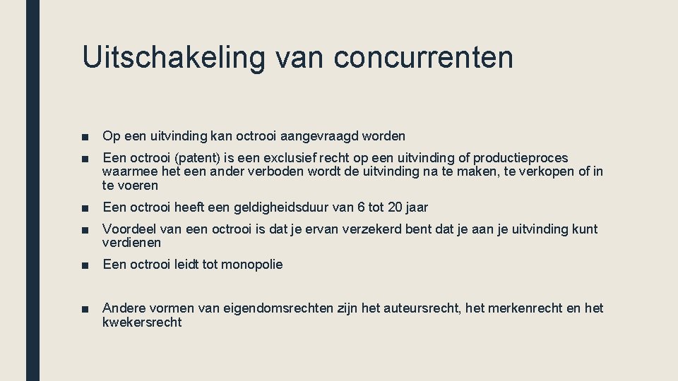 ECONOMIE INTEGRAAL Hoofdstuk 5 Economische macht Markt en