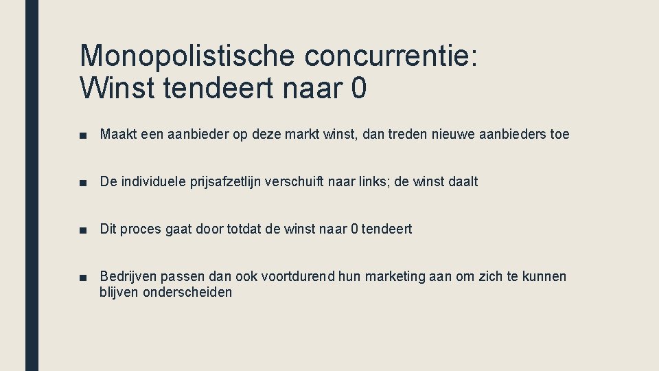 ECONOMIE INTEGRAAL Hoofdstuk 5 Economische macht Markt en