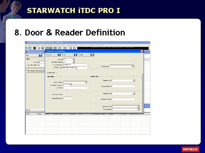 STARWATCH i. TDC PRO I 8. Door & Reader Definition 