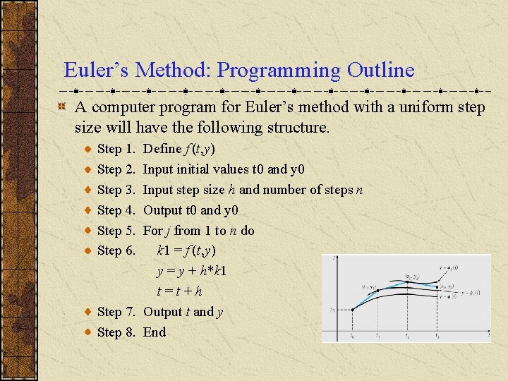 Ch 8 1 Numerical Methods The Euler or