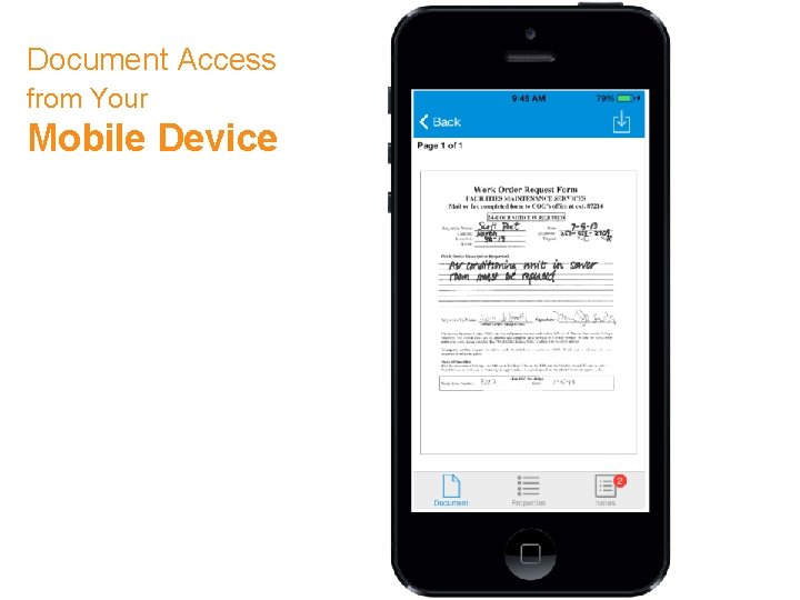 Document Access from Your Mobile Device 