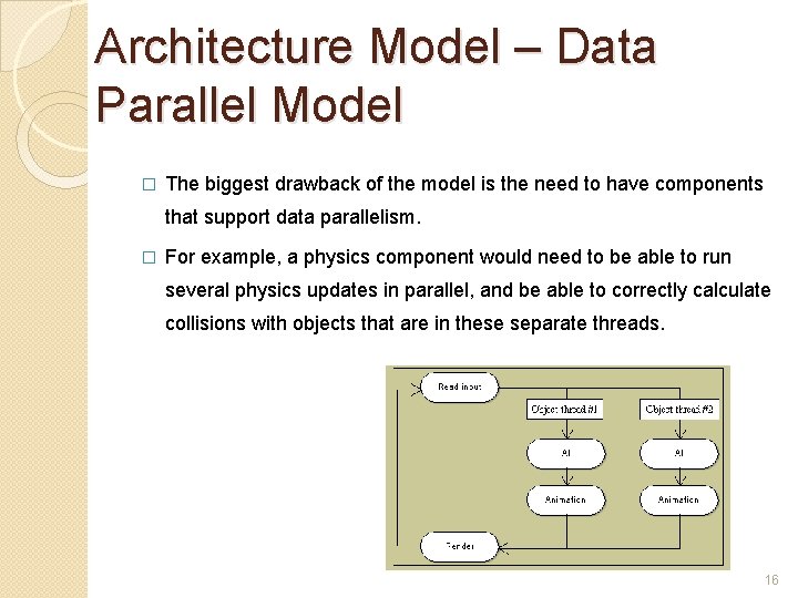 Architecture Model – Data Parallel Model � The biggest drawback of the model is Architecture Model – Data Parallel Model � The biggest drawback of the model is