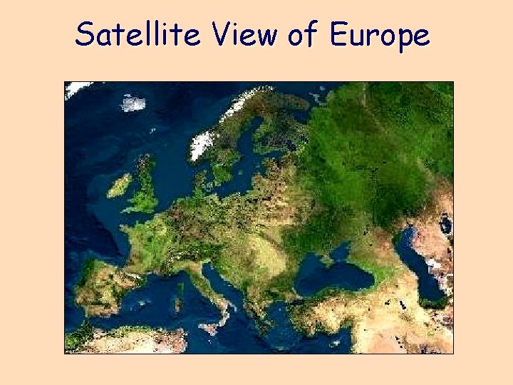 Satellite View of Europe 