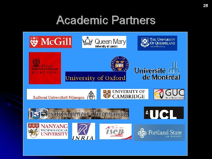 25 Academic Partners 