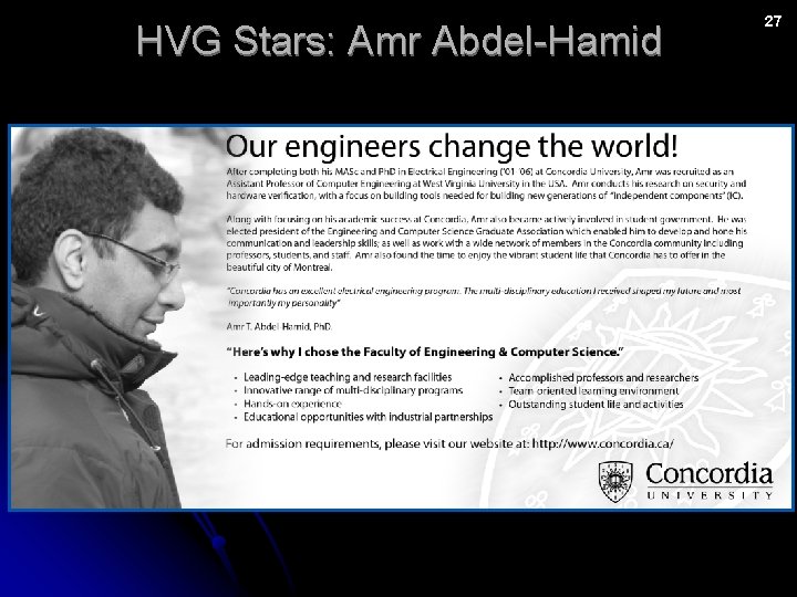 HVG Stars: Amr Abdel-Hamid 27 