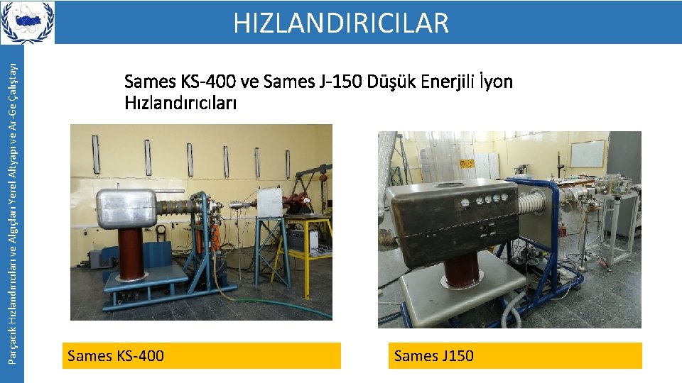 Parçacık Hızlandırıcıları ve Algıçları Yerel Altyapı ve Ar-Ge Çalıştayı HIZLANDIRICILAR Sames KS-400 ve Sames