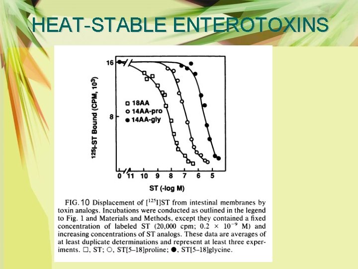 HEAT-STABLE ENTEROTOXINS 