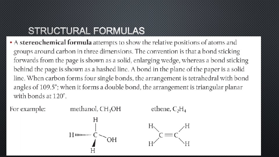 STRUCTURAL FORMULAS 