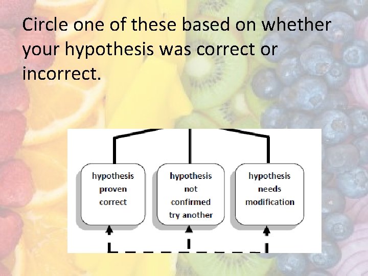 Circle one of these based on whether your hypothesis was correct or incorrect. 
