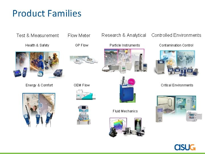 Product Families Test & Measurement Health & Safety Energy & Comfort Flow Meter GP