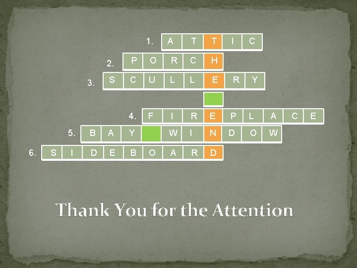 1. 3. 6. S A T T I C 2. P O R C