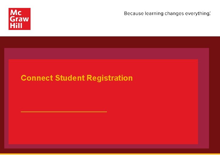 Connect Student Registration 