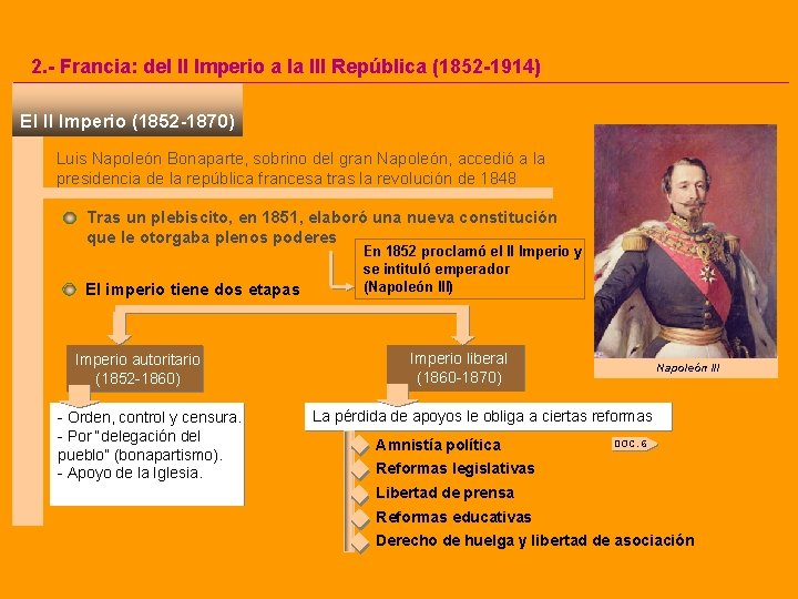 2. - Francia: del II Imperio a la III República (1852 -1914) El II