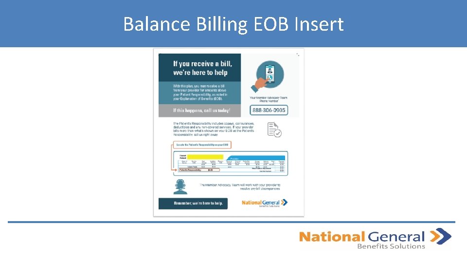 Balance Billing EOB Insert 