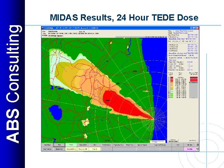 ABS Consulting MIDAS Results, 24 Hour TEDE Dose 