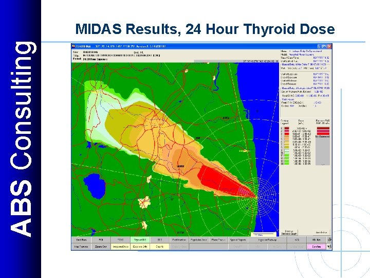 ABS Consulting MIDAS Results, 24 Hour Thyroid Dose 